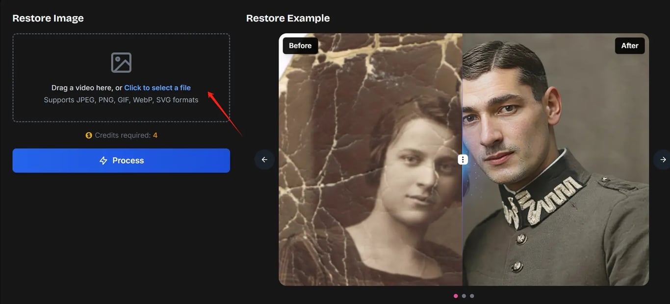 上传您的旧照片